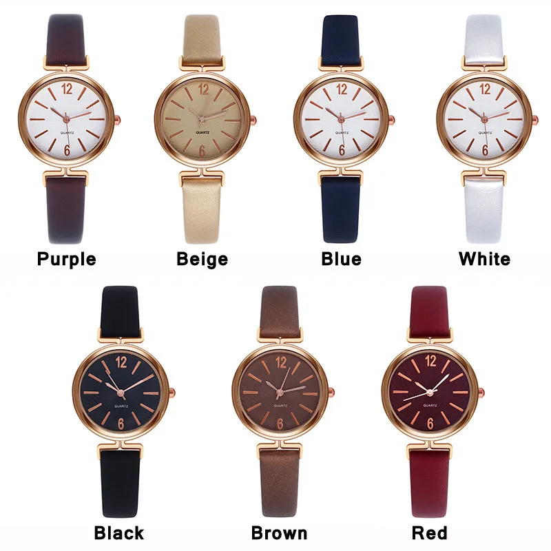 Женские кварцевые часы с кожаным ремешком люксовый бренд модные для женщин