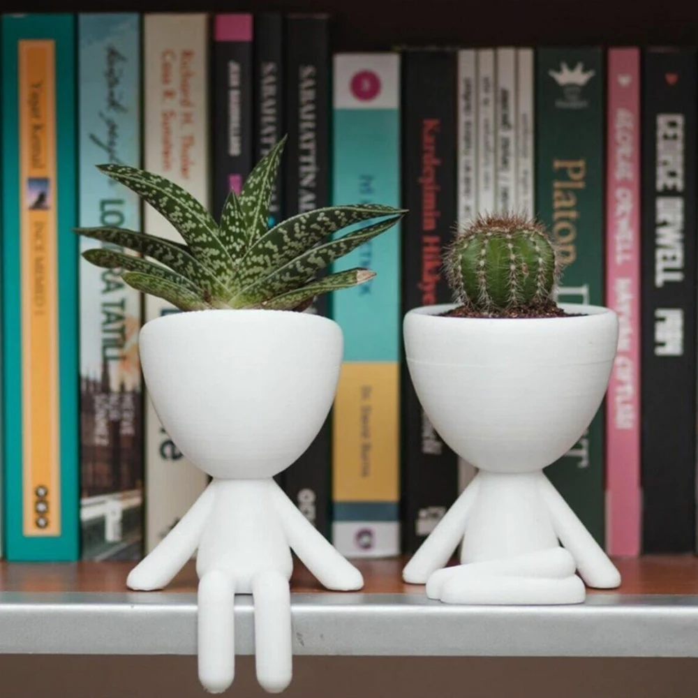 

Creative Humanoid Ceramics Flowers Pots Vases Plant Pot Ceramic Crafts Fleshy Flower Vase Home Decoration With Pieces and Colors