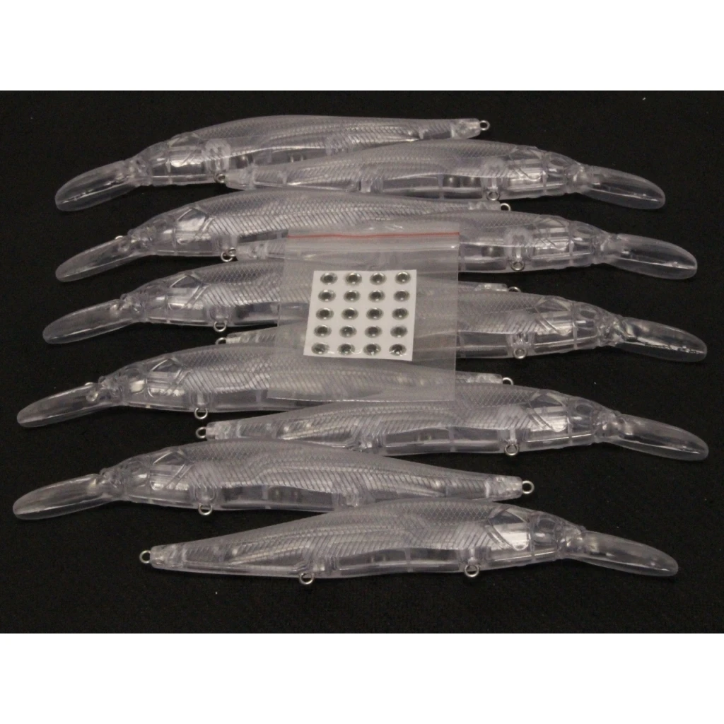 wLure 14g 13cm Long Casting Weight Transfer System Deep Diving Jerkbait Unpainted Fishing Lure UPM817