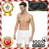 long briefs boxer for men comfortable soft underwear underpants white cotton fabric set of 510 famous turkish product