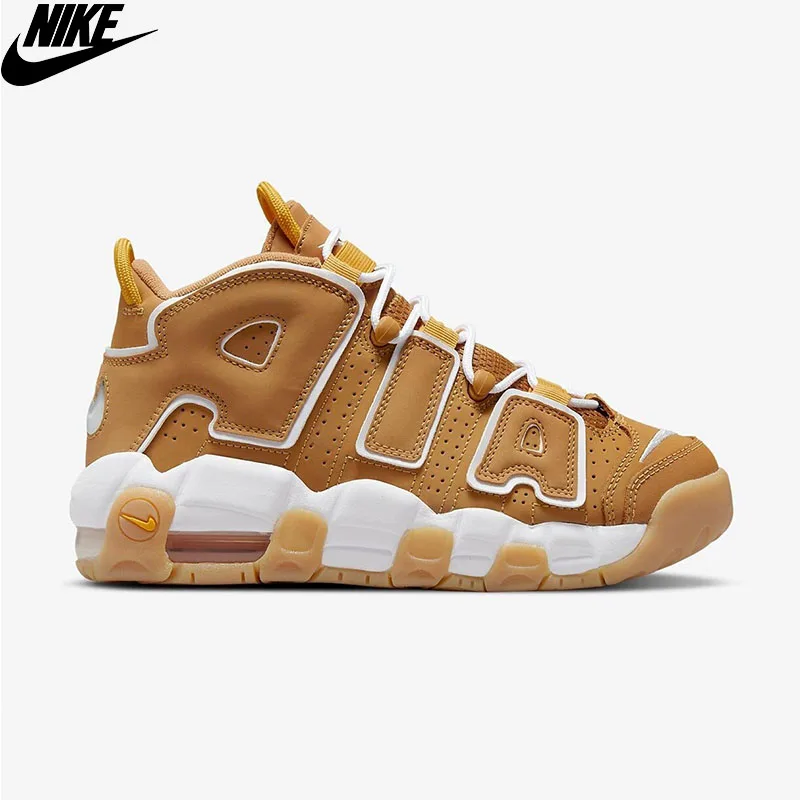 Оригинальные баскетбольные ботинки Nike Air More Uptempo (Gs)-коричневые DQ4713 _ 700 | Спорт и