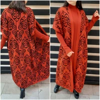 women combine clothes set winter islamic collection fashion europe muslim women high quality turkish textile casual daily dress