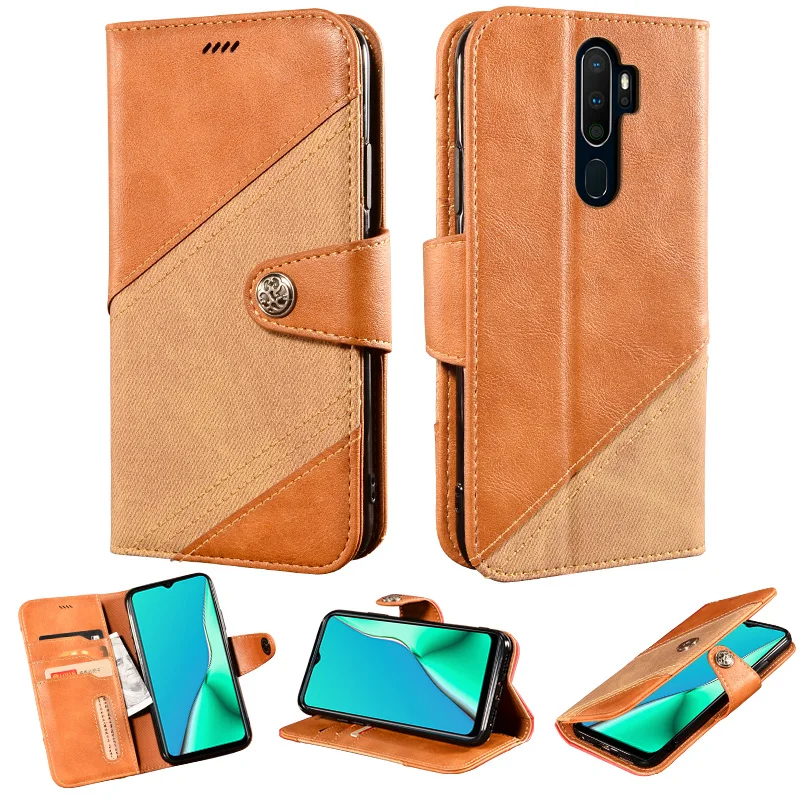 Чехол-книжка для OPPO A9 2020 кожаный с магнитной застежкой 360 | Мобильные телефоны и