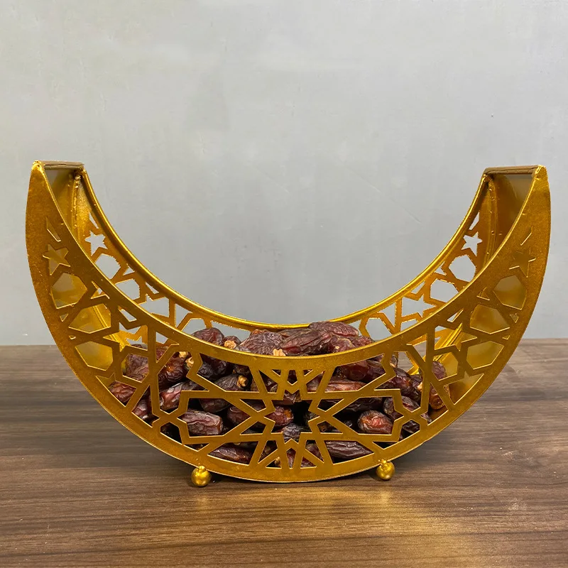

Ramadan Candy Fruit Tray Eid Mubarak Table Decorations Dessert Food Dinner Plates Eid AL Adha Decor For Home