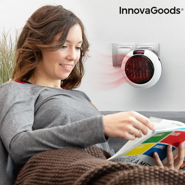 InnovaGoods мини Керамика нагреватель с пультом дистанционного управления Управление 600W