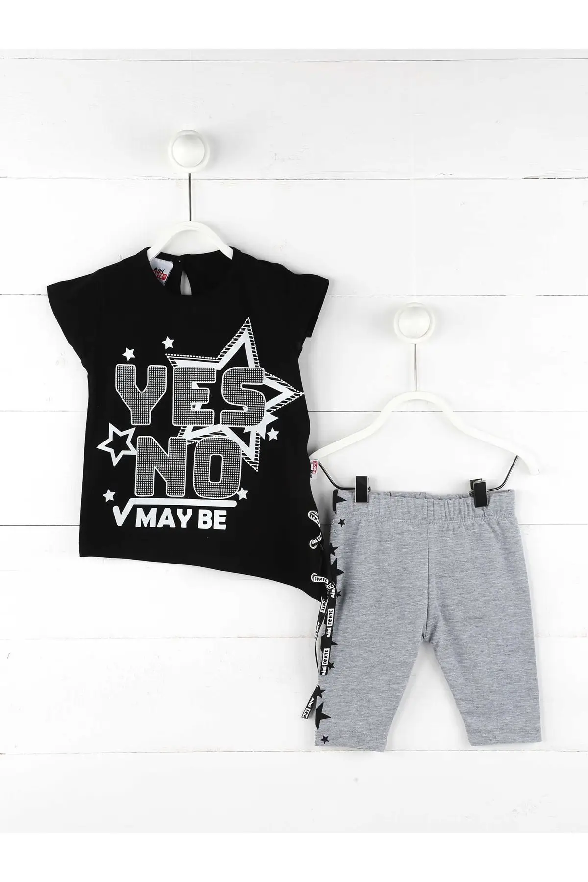 Шорты для девочек Футболка Летние комплекты из 2 предметов Повседневная модель