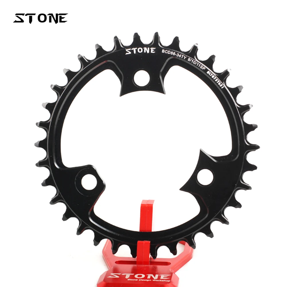 Stone MTB Bike Round Chainring BCD 86mm 3 Bolts BCD86 Chainwheel Chain Ring 9-11 Speed