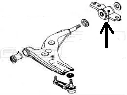 Втулка переднего рычага управления для Toyota Corolla Corona Carina 1988 1992 48655 20060 2 шт.|Рычаги и