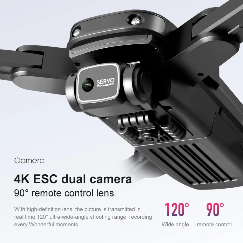 RC-Dron grande 4K con c&aacute;mara Dual, cuadric&oacute;ptero plegable de 360 &deg;, vuelo de trayectoria, WIFI, FPV, fotograf&iacute;a a&eacute;rea, Juguetes-1