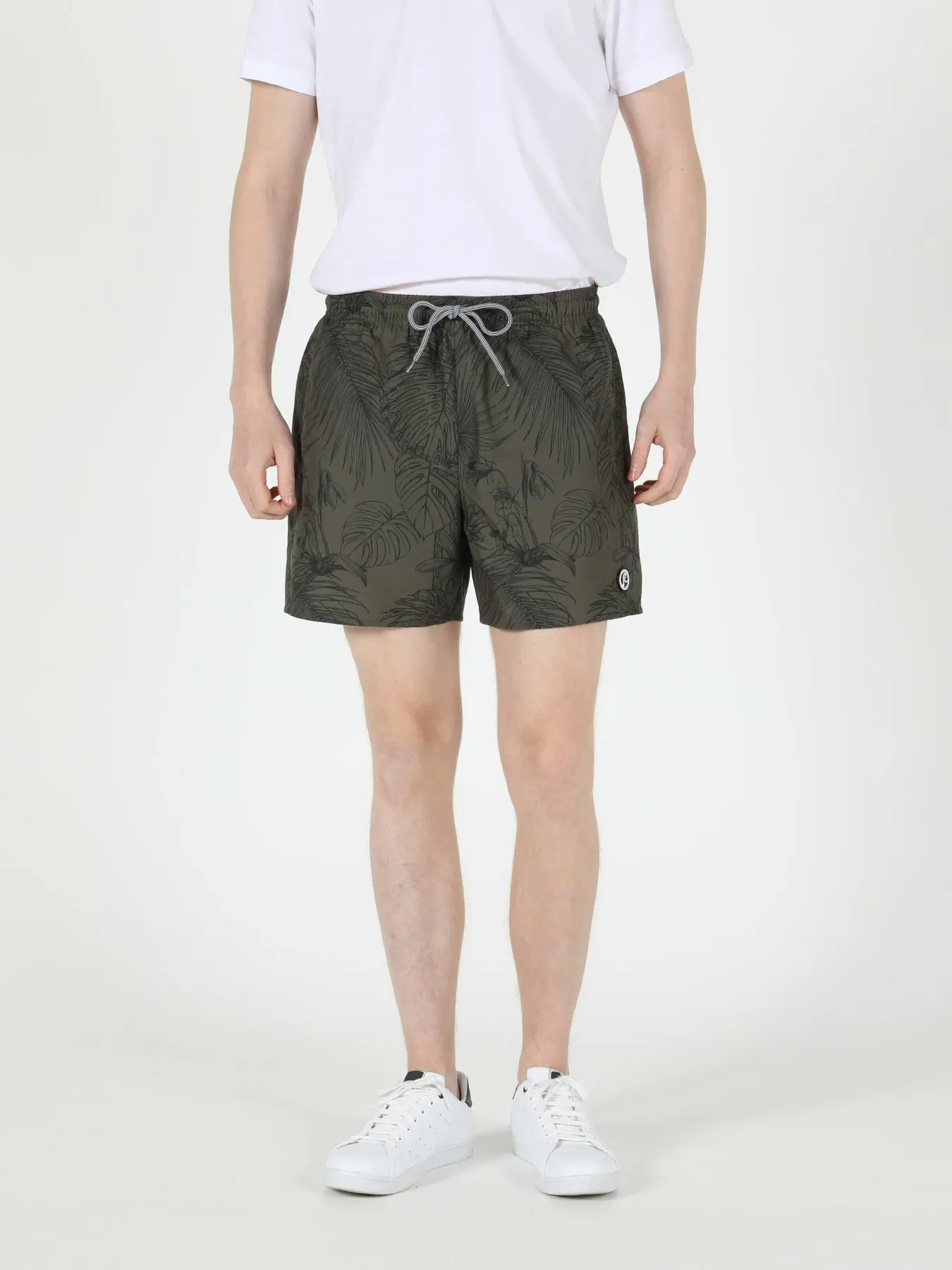 

Colins Men Regular Fit Khak Swim Short,CL1047545