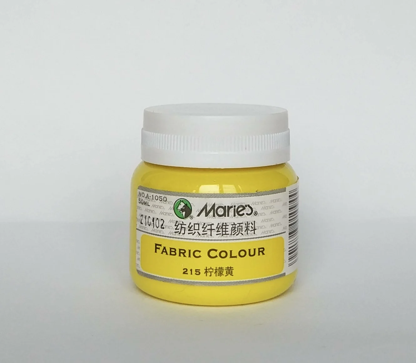 Краска по ткани 50 мл 215 Lemon Yellow Maries A1050 | Канцтовары для офиса и дома