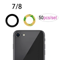 50pcsset back rear camera glass lens cover replacement for iphone 8 7 6 6s plus x xsmax 11 12 mini pro max with adhesive
