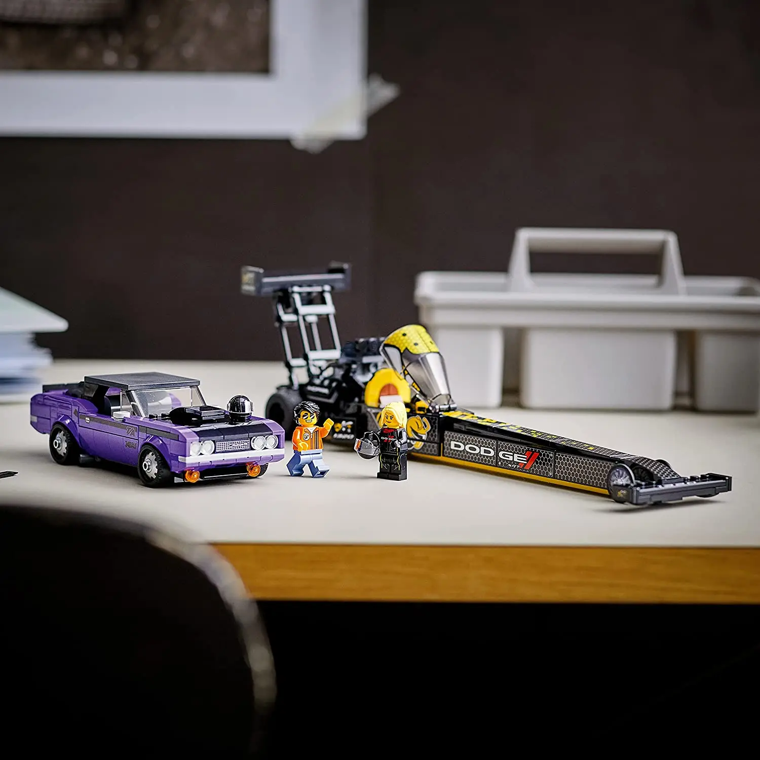 LEGO 76904 скоростные чемпионы Mopar Dodge // SRT Top топливный драгестер и 1970 Challenger T/A