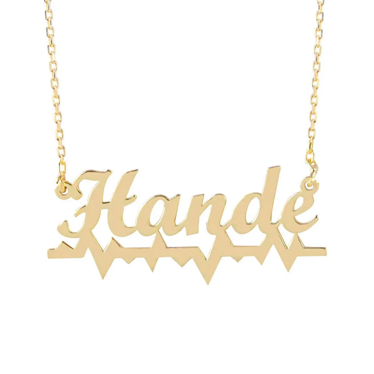 

Heart Ritmi Beat Is Gold Plated Silver Necklace