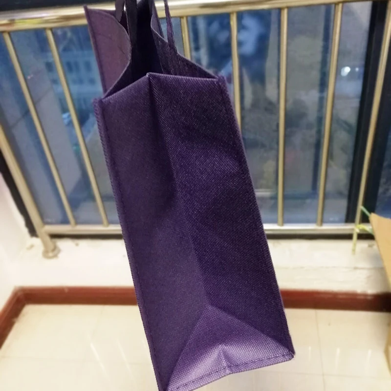 Оптовая продажа 500 шт./лот синие высококачественные нетканые сумки-тоуты для