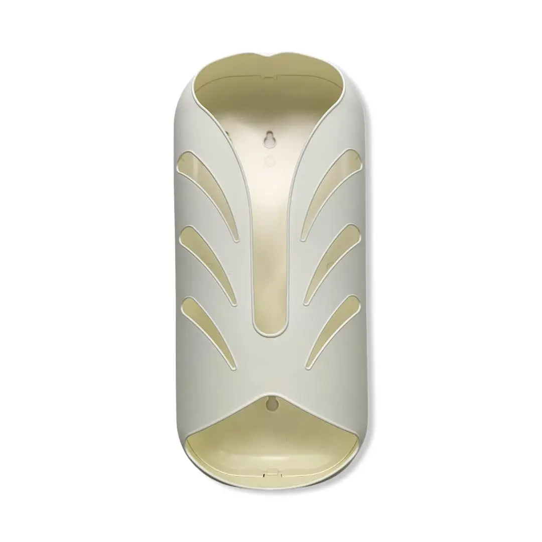 Настенная корзина органайзер для хранения пакетов и мешков мусора Молочная |