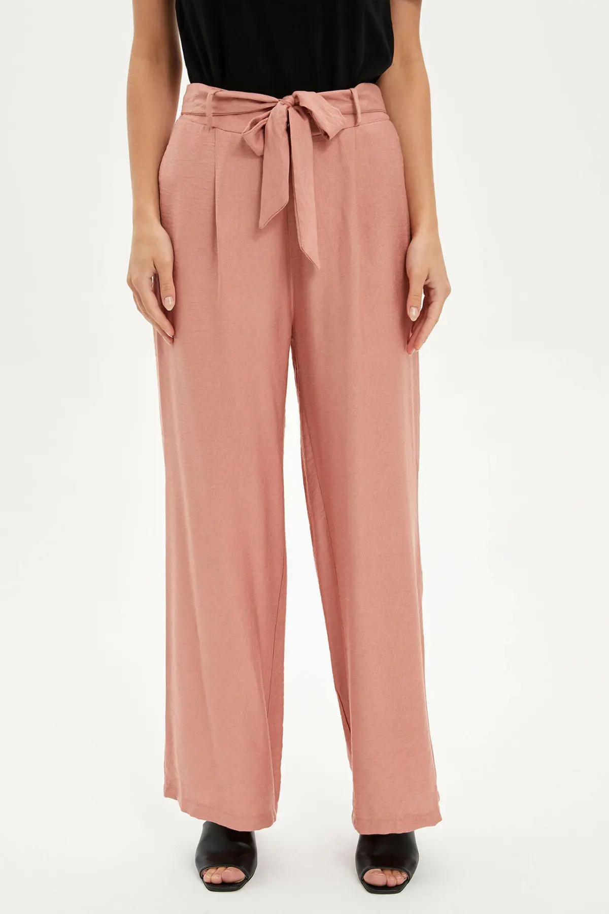 DeFacto осенние женские Модные свободные брюки повседневные удобные однотонные