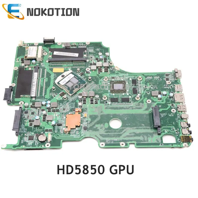 Материнская плата NOKOTION для ноутбуков acer Asipre 8943 8943G HD5850 1 ГБ с процессором I5 MBPU106001