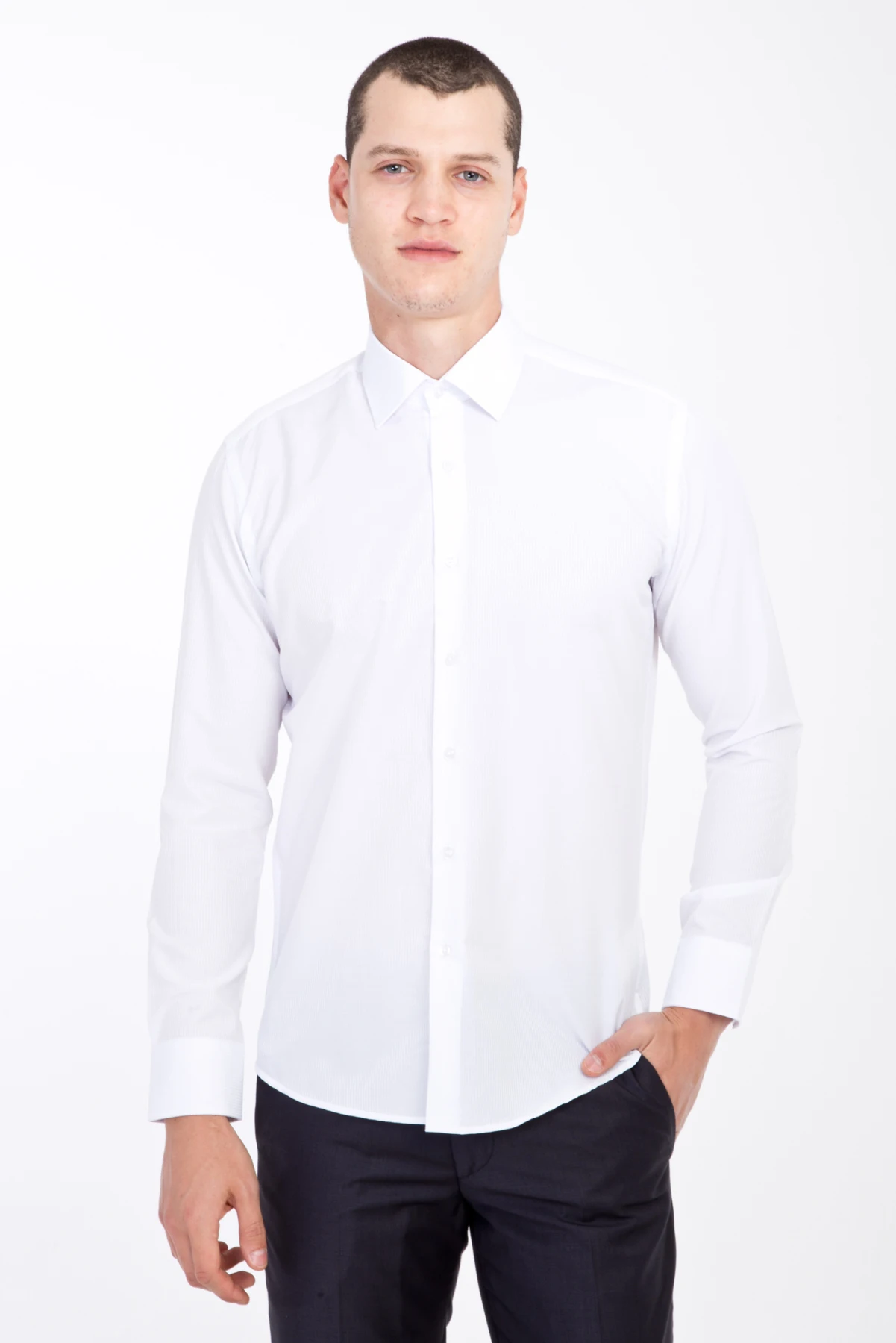 Kigili мужские рубашки с длинным рукавом одноцветная оксфордская рубашка