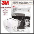 Респиратор для частиц 3M 9502 +9501 + KN95, защитная маска против смога PM2.5, маска для лица против гриппа