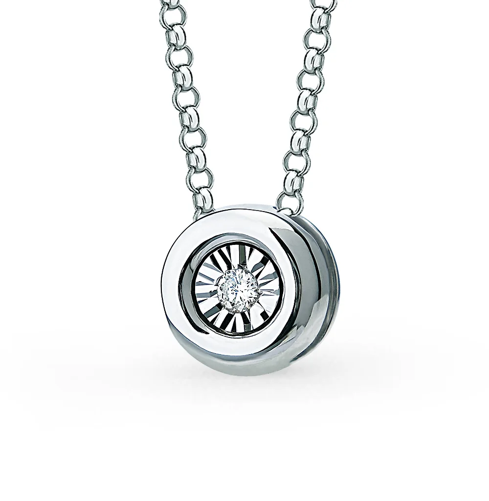 Золотая подвеска с бриллиантами SUNLIGHT проба 585 | Украшения и аксессуары