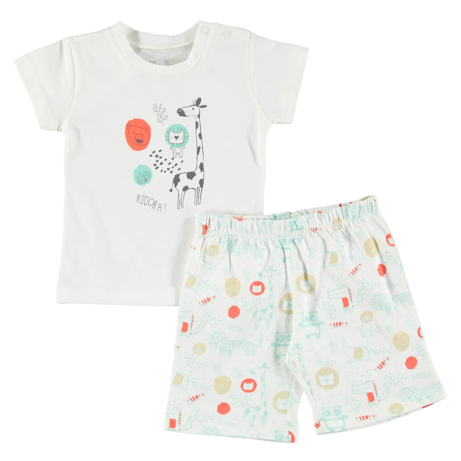 Пижама с коротким рукавом ebebek для мальчиков| |