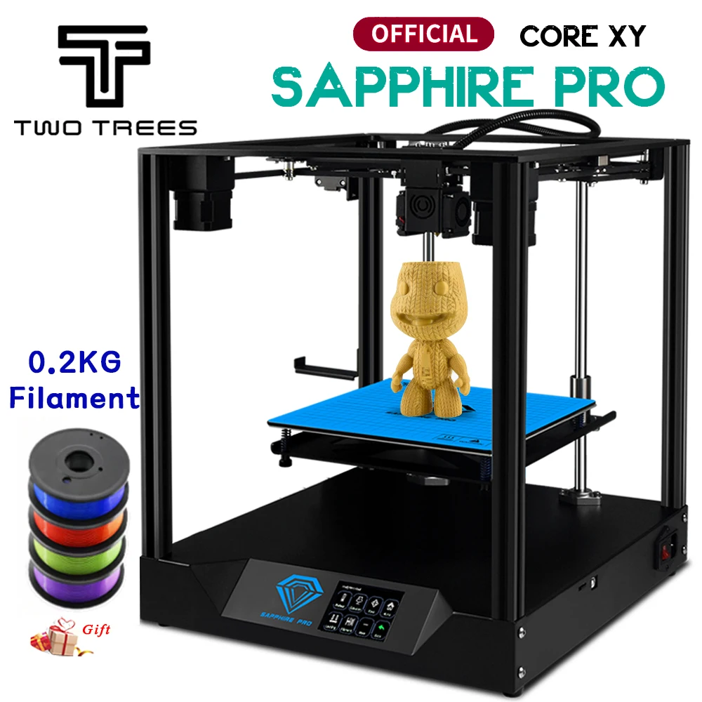 3D принтер Twotrees Corexy Sapphire Y Pro с Экструдером BMG Полноцветный сенсорный экран функция