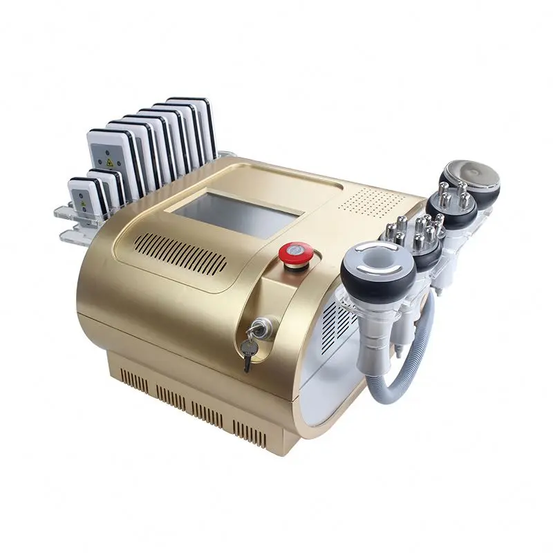 Самый дешевый аппарат кавитации на 40 тыс. с лазерными панелями / вакуумным RF для тела / лазерным ультразвуком включено.