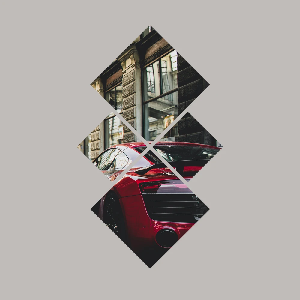 

car sport home decor wall art four square painting modern living room decoration aesthetic accessories free shipping