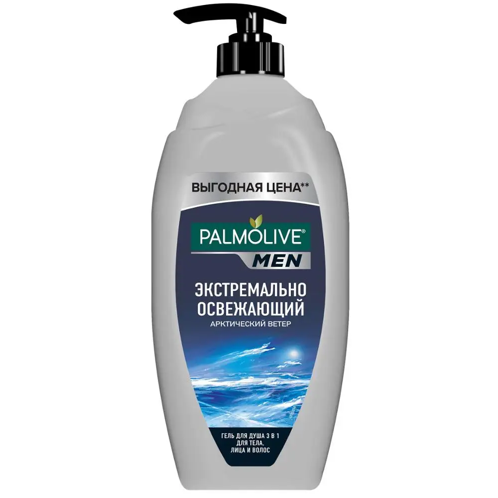 Palmolive MEN Арктический ветер мужской гель для душа 3 в 1 тела волос лица 750 мл|Гели