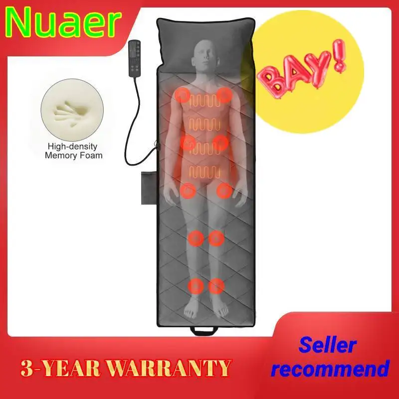 

Mode Collapsible Full-body Massage Mattress Automatic heating Multifunction Far Infrared vibration Massager Cushion Christmas