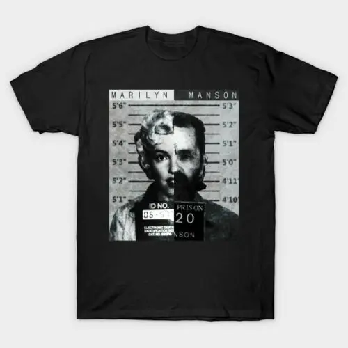 

New!! Limited!! Marilyn-Manson Mugshot T-Shirt Size S-2XL