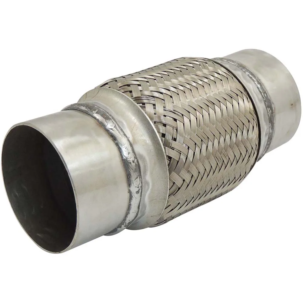 2 5 &quot3&quot дюйма 200 мм длина вытяжной оплетки из нержавеющей стали гибкая выхлопная