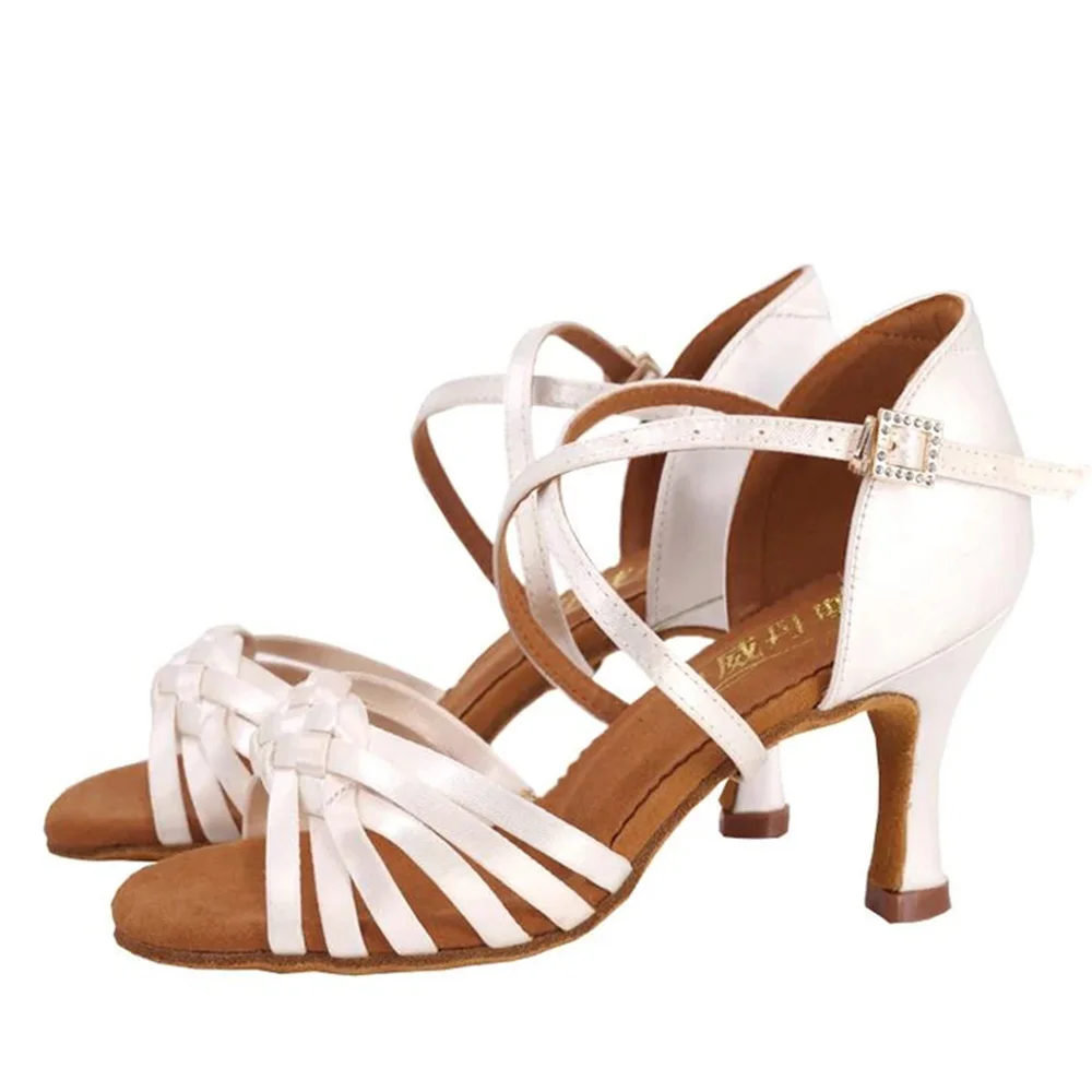 Women Ballroom Dance Shoes Girls Latin Modern Tango Salsa Dance Shoes Ladies High Heel Soft Bottom Dance Shoes Hot Selling
