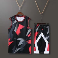 2021 new sleeveless game uniform mens basketball vest uniform sets college sportswear tracksuits custom custom