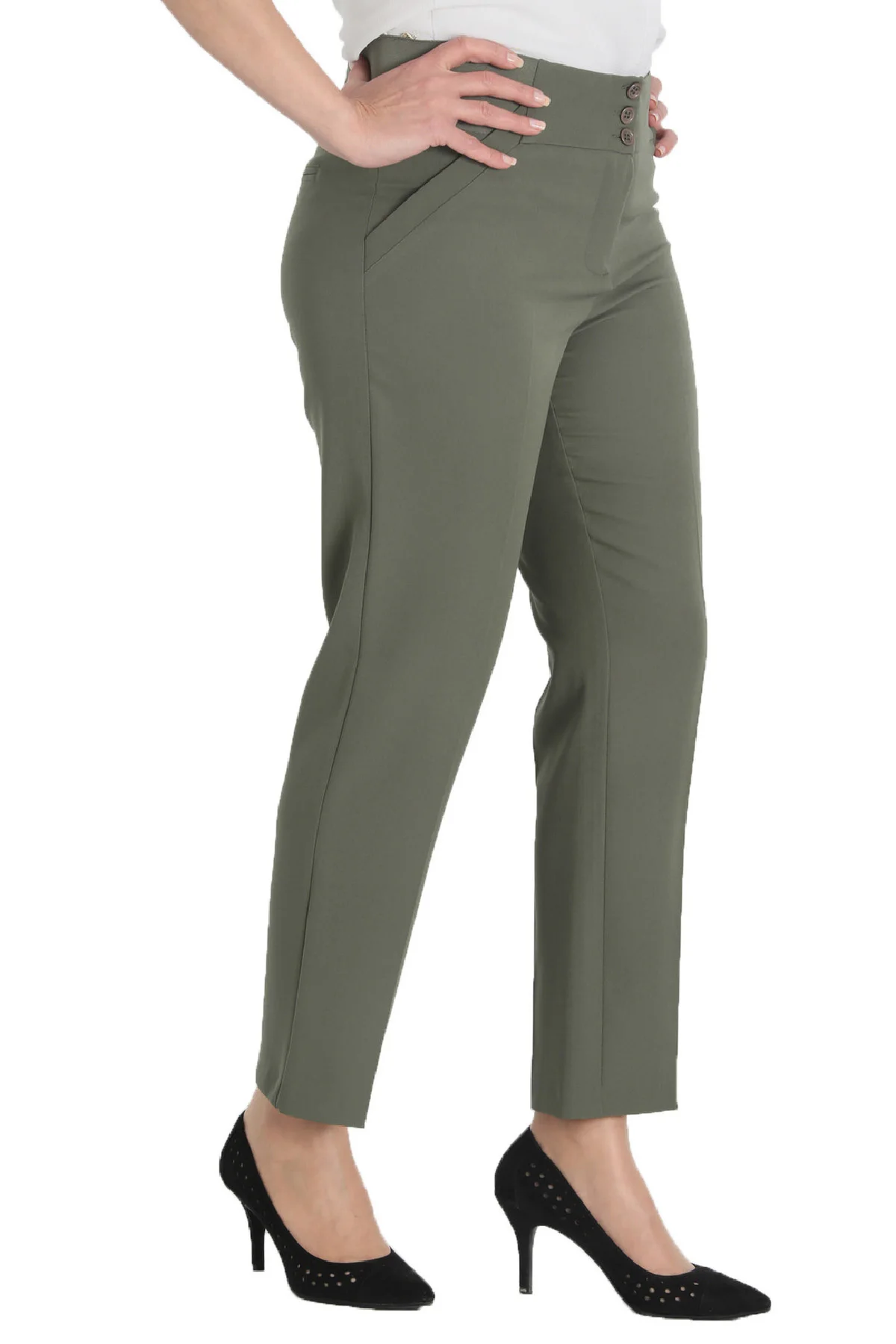 Women's pants 2020 office sexy fashion casual trend casual jeans high waist pockets fabric summer pants Sports Plus Size Turkish made in