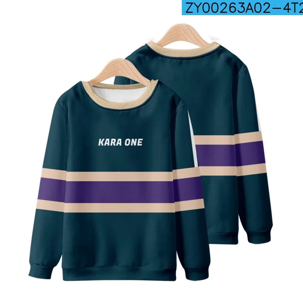 Повседневный модный мужской и женский свитер KARA ONE 3D с зелеными фиолетовыми