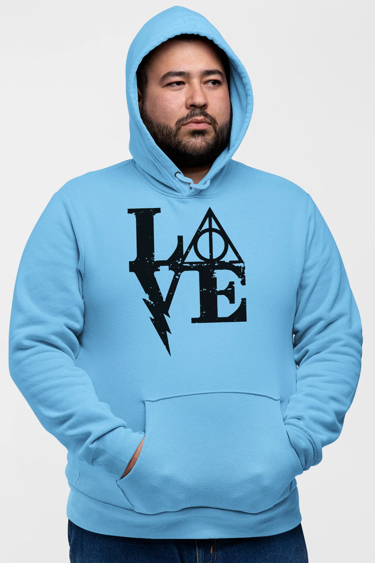 Мужская толстовка с капюшоном Angemiel Wear Deathly Hallows Love|Мужские толстовки и свитшоты| |