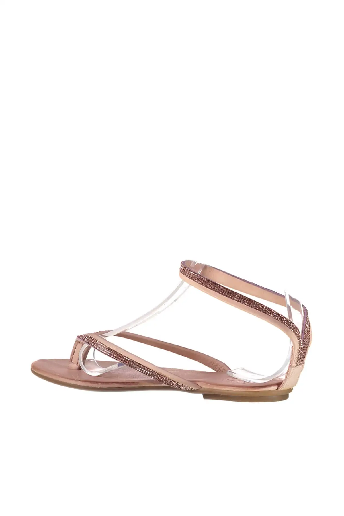 Жемчужный светильник из натуральной кожи Розовые женские сандалии Коллекция