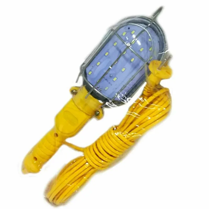 Рабочая лампа 24 SMD светодиодный ABS пластиковый крюк 10mt кабель Schuko розетка
