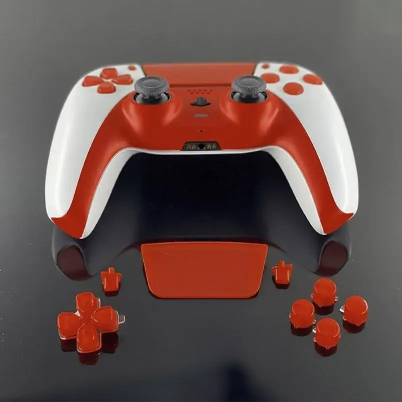 

For PS5 Game Controller Replacement Front Decorative Strip Touch Pad Cover D-Pad Buttons DIY Gamepad Parts For PlayStation 5