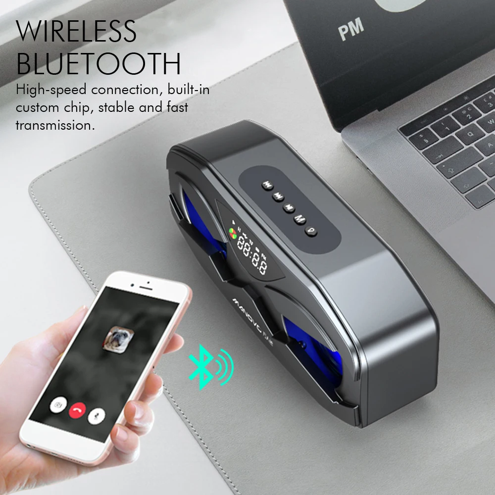 Bluetooth-Колонка M5 с FM-радио и будильником поддержка TF-карты | Электроника