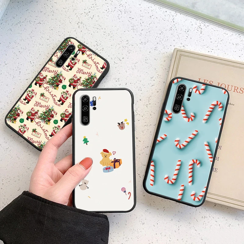 

Christmas Phone Case For Huawei P Smart Z 2019 2021 P20 P20 Lite P20Pro P20 Lite 2019 P30Lite P30 P30 Pro P40 Soft TPU
