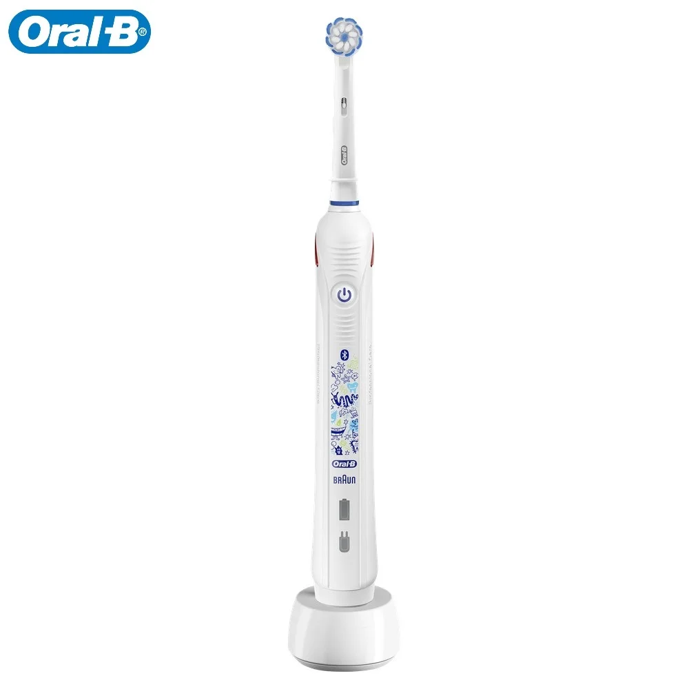 Детская электрическая зубная щетка Oral-B Junior Smart 4/D601.513.3 Sensi White | Бытовая техника