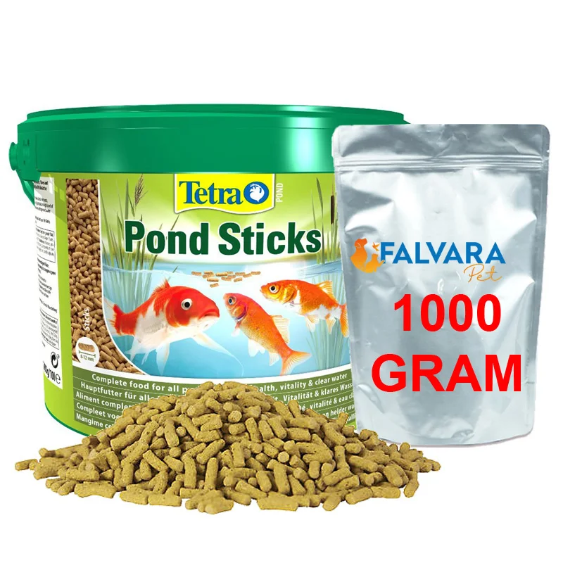 

1000 Grams Tetra Pond Sticks Split Fish Feed From Bucket, Koi Fish Feed, Goldfish Feed, Stick Fish Feed