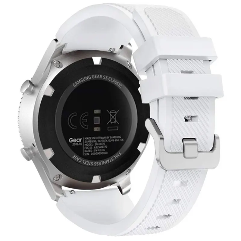 Ремешок для samsung gear S3 Frontier Galaxy watch 46 мм Активные мужские ремешки 22 мм силиконовый браслет ремешок для часов huawei watch gt 2