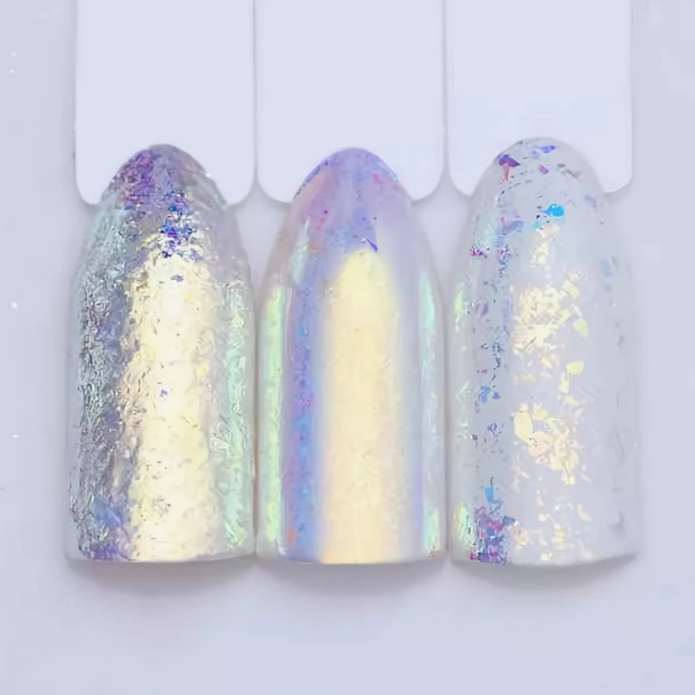 Оптом и в розницу Втирка зеркальная русалка единорог для ногтей Mirror metallic rubbing for