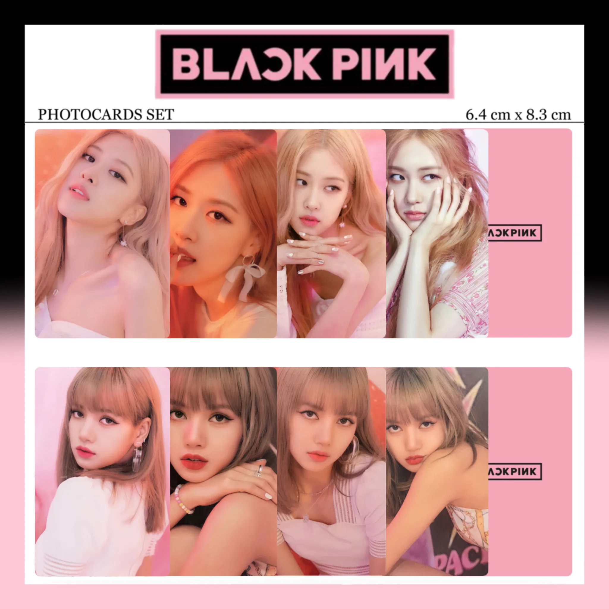 16 шт/комплект KPOP BLACKPINK JENNIE ROSÉ JISOO LISA карты закладка для коллекции | Канцтовары