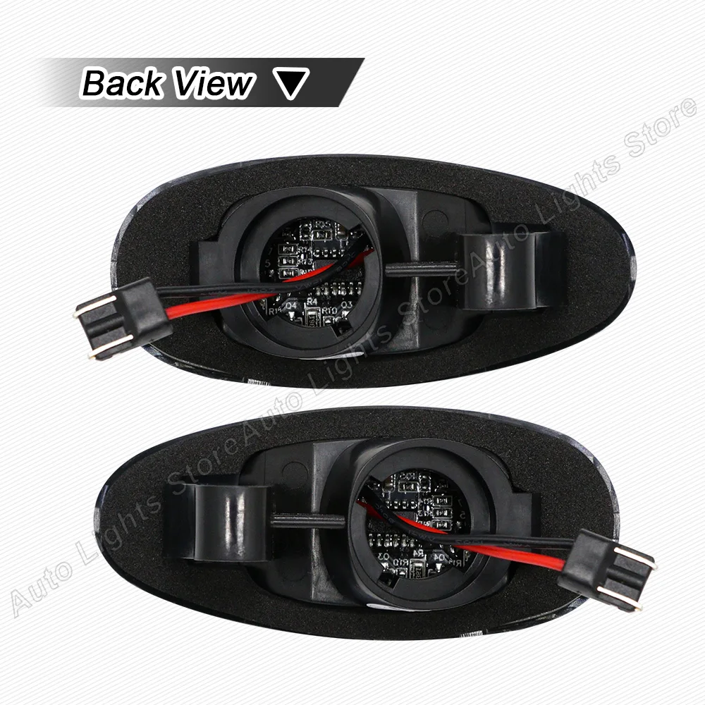 Светодиодные динамические боковые габаритные огни указатели поворота для Mitsubishi