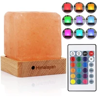 natural himalayan cordless salt lamp rock crystal rechargeable%ef%bc%88built in battery%ef%bc%89 remote control 15colours decorative